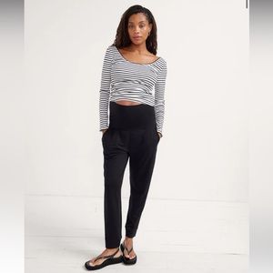 Hatch Maternity Over Under Easy Pant Black Size Small